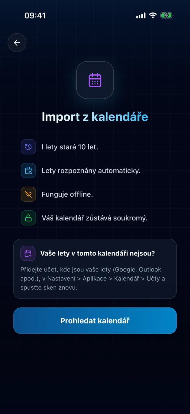 Povolte přístup a spusťte skenování