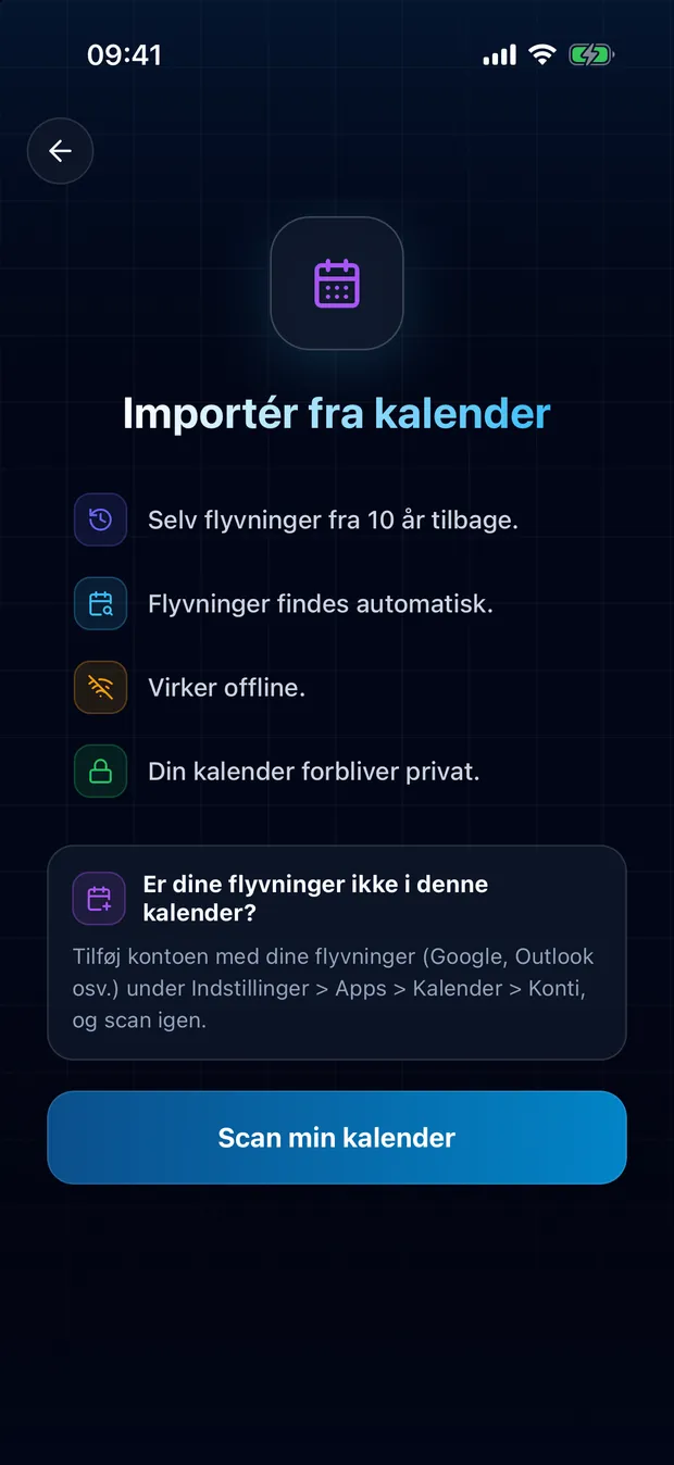 Giv adgang, og start scanningen