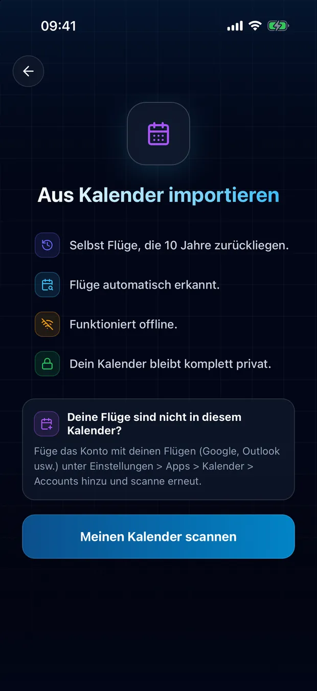 Erlaube den Zugriff und starte den Scan