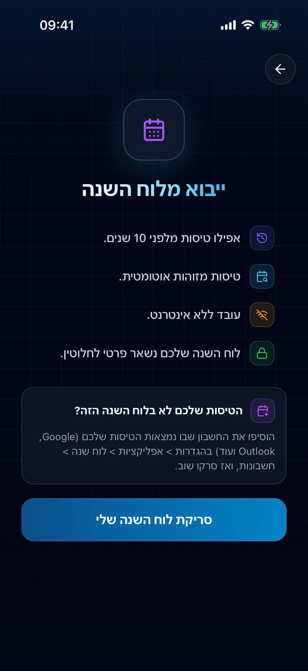 אשר גישה והתחל את הסריקה