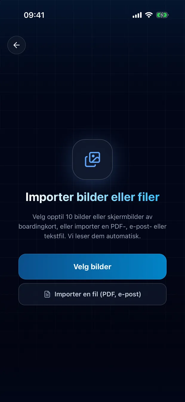 Velg skjermbildene eller bildene dine