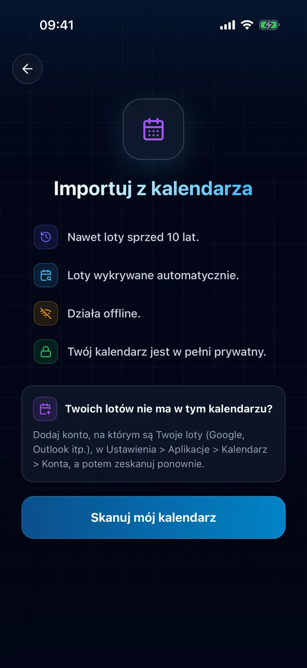 Zezwól na dostęp i rozpocznij skanowanie