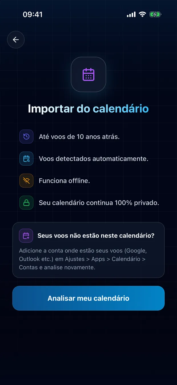 Autorize o acesso e inicie a pesquisa