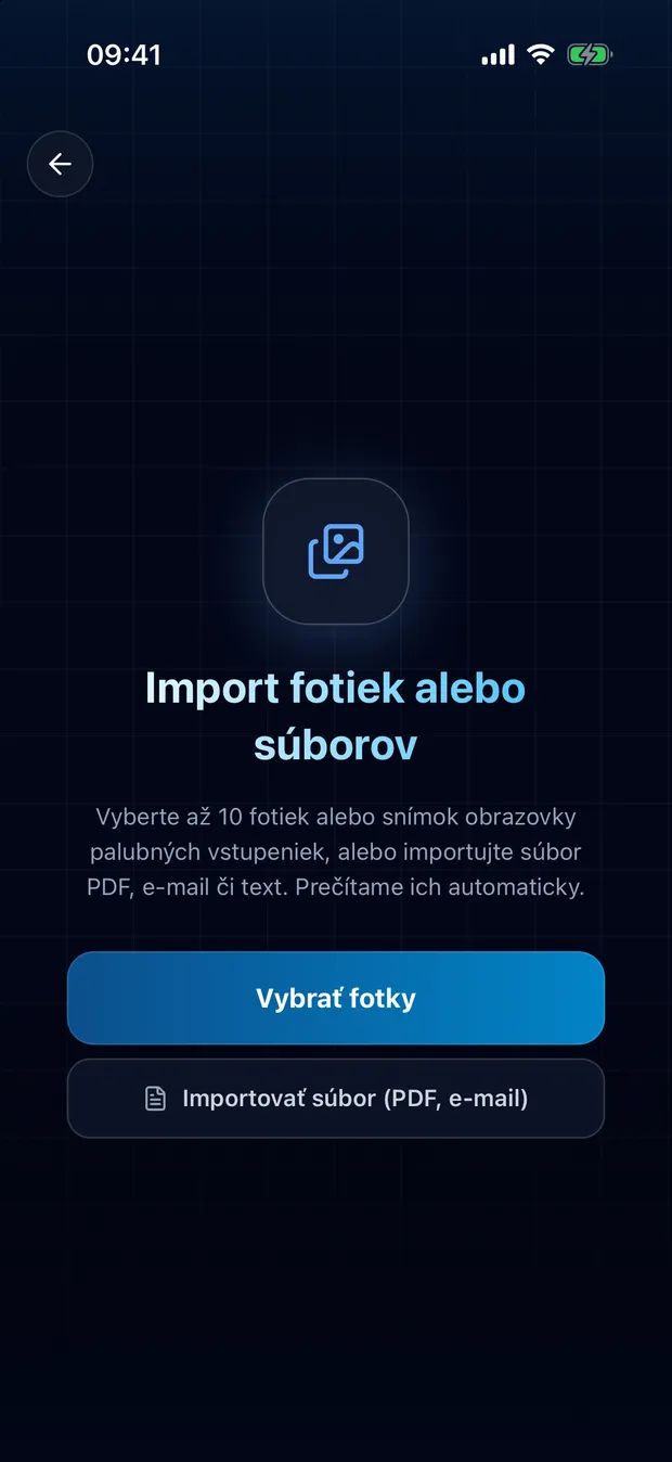 Vyberte snímky obrazovky alebo fotky