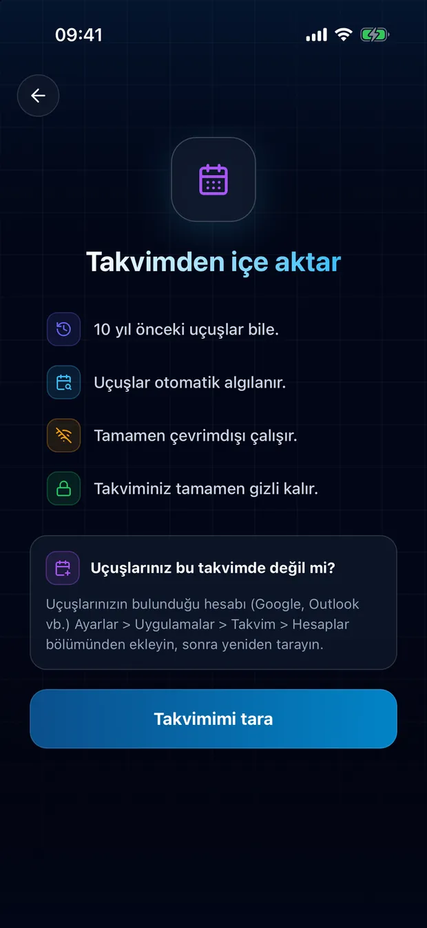 Erişime izin verin ve taramayı başlatın