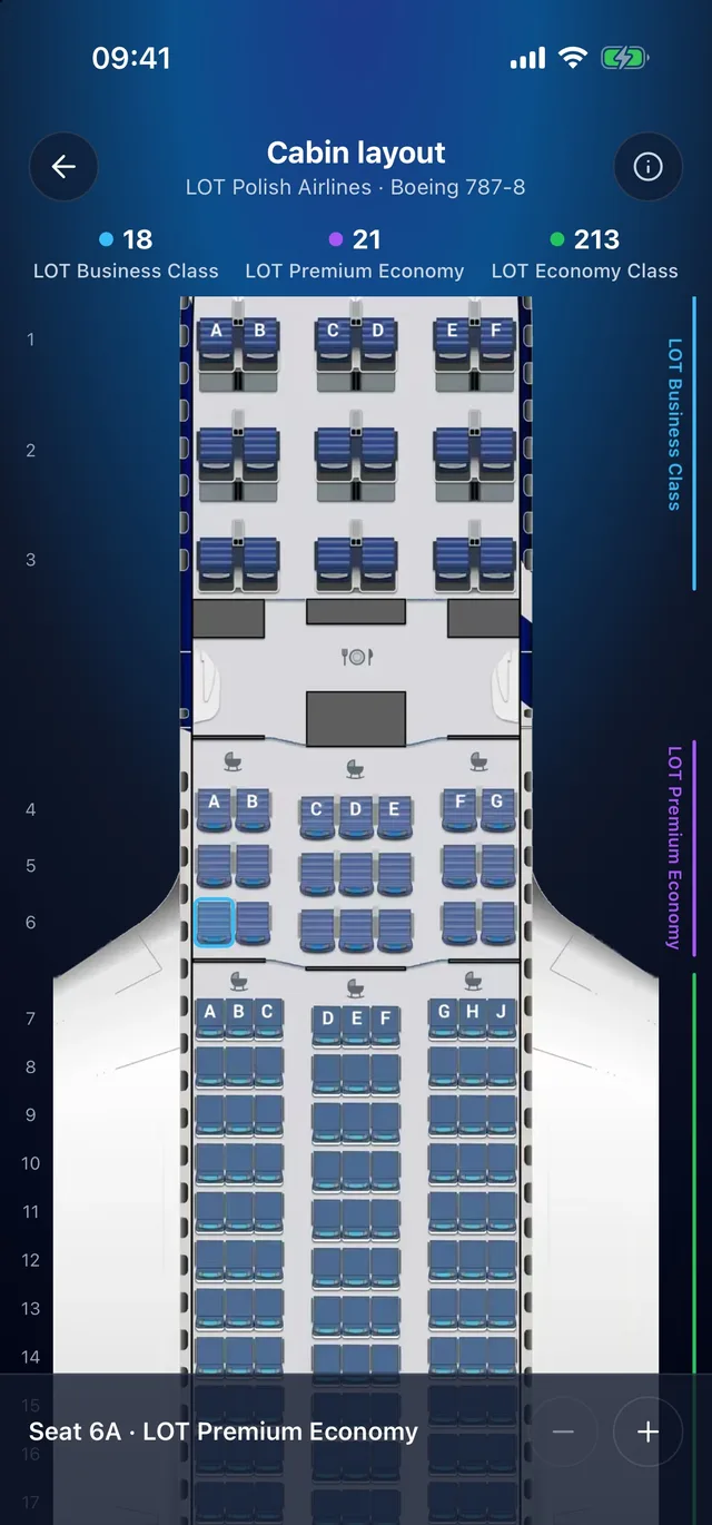 Seat maps