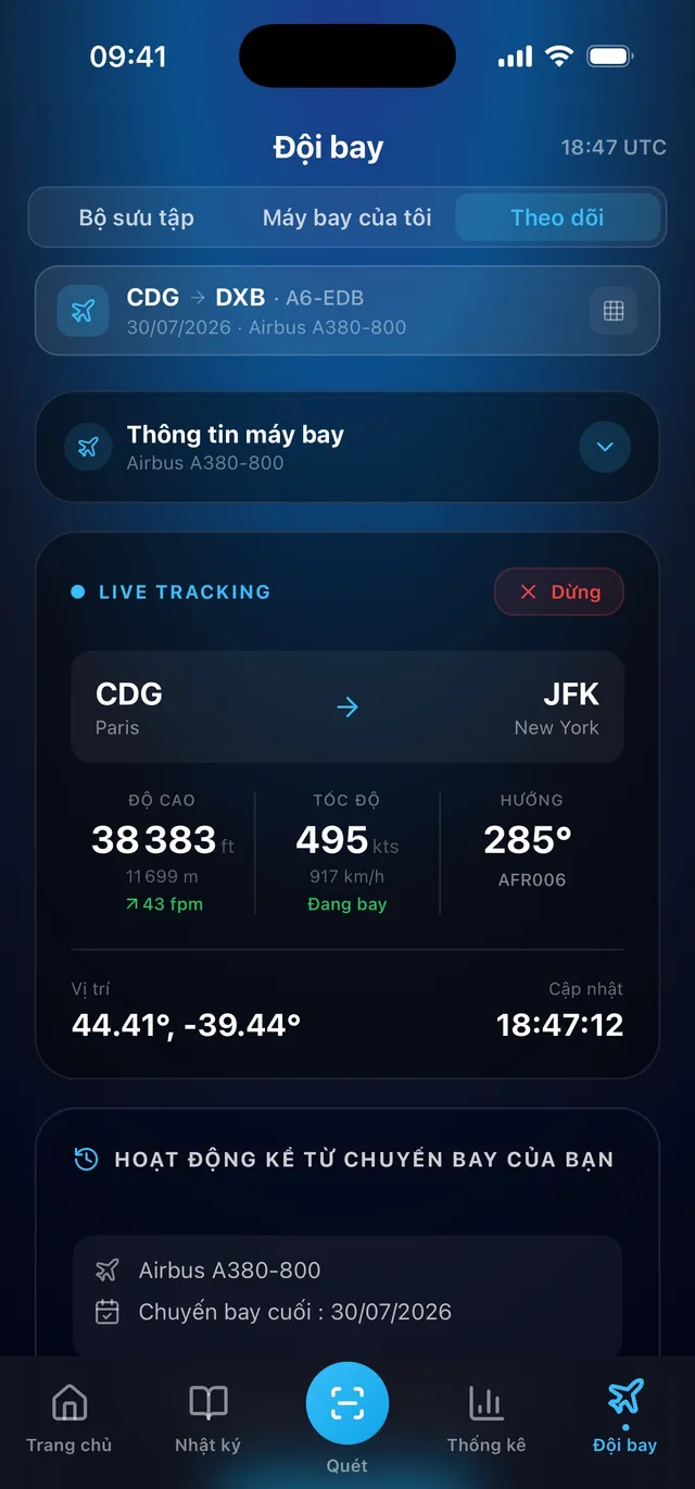 Máy bay của tôi ở đâu?